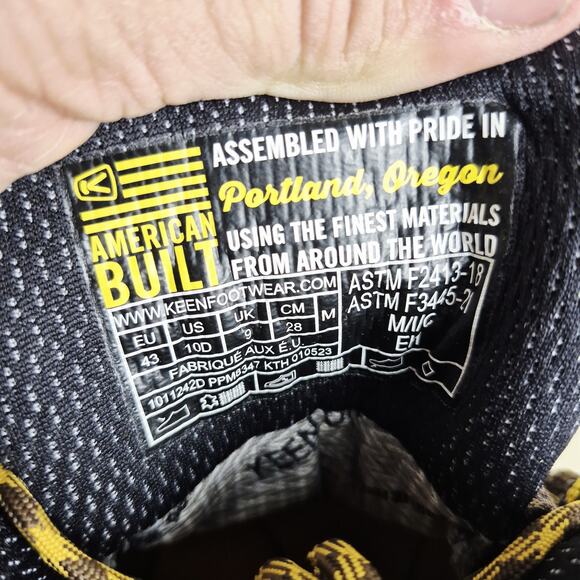 KEEN Utility Men's Braddock Mid Steel Toe WP Work Shoe Size 10 D Brown - Picture 5 of 11